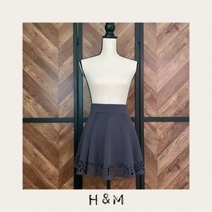 H&M - Laser Cut A-Line Skirt - SZ 6